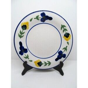 Dansk San Nicolo Blue Yellow Floral 9 1/4" Salad Plate